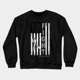 Brain Cancer Awareness Murica Crewneck Sweatshirt